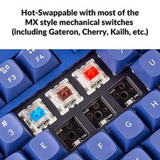 NAVY BLUE - KEYCHRON Q3 RGB TENKEYLESS LAYOUT 87-KEY QMK/VIA PROGRAMMABLE MACRO picture