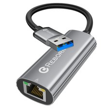 REBORN USB to Ethernet Adapter, 1000Mbps USB 3.0 to RJ45 Gigabit Converter picture