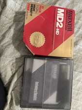 Maxell Mini Floppy Disks MD2-D 15 Pack ~ w/ Plastic Storage Case picture