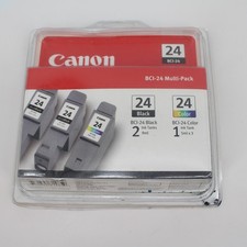 Genuine Canon BCI-24 Multi-Pack (2) Black & (1) Color Ink Cartridge picture
