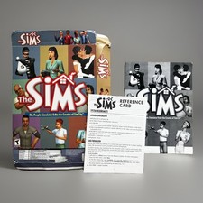 SIMS PC Game Windows 95 98 EA Games - Box, Manual & Reference Card Only (No CD) picture