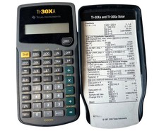 Texas Instruments TI-30XA Scientific Calculator Math Trig Algebra Tested Works picture