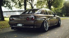 Cars nissan skyline r32 gt r Desk Mat Stitched picture