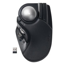 Elecom Huge Plus M-HT1MRBK Trackball Mouse 52mm Ball 10 Buttons Wireless Black picture
