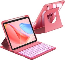 Rotating Backlit Keyboard Case for iPad (A16) 11th Gen/iPad 10th Gen Clear Cover picture