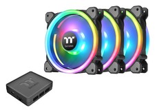 Thermaltake Riing Trio 12 RGB 120mm 30 LED 9 Blade Fan 3 Pack CL-F072-PL12SW-A picture