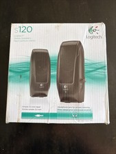 Logitech S120 Stereo Speakers Black (Factory Sealed) Dirty Box picture