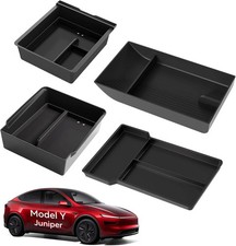 For 2026 Tesla Model Y Juniper Center Console Organizer Tray 4PCS 2025 Premium picture