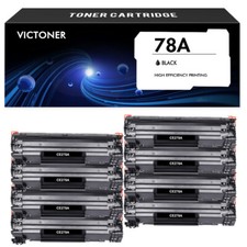 8x Black CE278A Laser Toner for HP 78A LaserJet Pro P1560 P1566 P1600dn P1606 picture