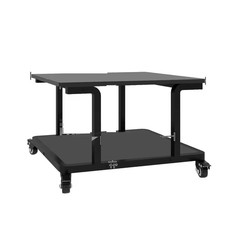 2-Tier Large 24X20 Inch Heavy Duty Printer Stand Table with Paper Storage Shelf picture