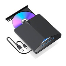 New Plug-and-Play External CD DVD Drive PC Laptop Burner Reader Writer USB 3.0 picture