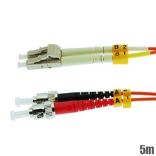 5M ST-LC Duplex Multimode 62.5/125 Optic Fiber Optics Patch Cable picture