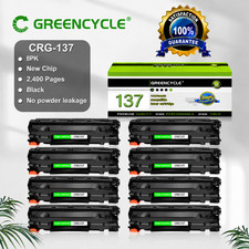 8 Pack Canon 137 CRG-137 Black Toner Cartridge D570 MF212w MF216n 9435B001AA picture