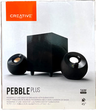 Creative Pebble Plus 2.1 USB Powered Desktop Speakers w/ Subwoofer Black picture