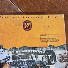 Vintage PC Personal Ancestral File Managing Genealogical Information MS-DOS picture
