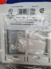 Leviton 41290-DMI Ivory (1)  & White (4) Wallplate Cover Frame- Lot of 5 picture