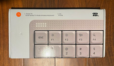 NuPhy Node75 Low-profile Tri-mode, Mechanical, Lunar White, brown nano keys picture