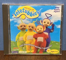 VINTAGE 1998 BBC Play with Teletubbies PC CD-ROM Windows UK Kids Video Game CIB picture