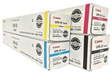 OEM Canon GPR-33 Toner Cartridge Set Cyan, Yellow, Magenta, Black picture