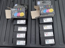 HP - 936 (4-Pack) Ink Cartridges Exp 2028- Open Box Lot Of 2 (8 Carts) picture