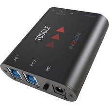 Toggle by INOGENI, Video Conference USB switcher (BYOD/BYOM), Plug and Go, Up to picture