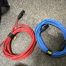 Pair of Canare L-4E6S Star Quad XLR Microphone Cables  25 ft Neutrik Connectors picture
