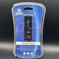 NEW Sealed ONN Travel USB 2.0 Hub  New – Compact & Portable picture