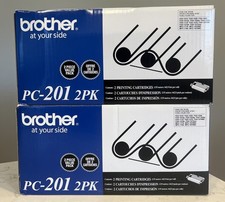 New Genuine Brother PC201 Black Fax Cartridges - 3 New Cartridges picture