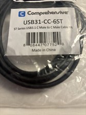 Comprehensive USB31-CC-6ST USB-C 3.1 Male To USB-C 3.1 Male Cable 6ft picture