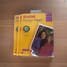 LOT OF 3: Kodak Picture Paper 1124346 & 8263824 • 75 Sheets • Matte & Soft Gloss picture