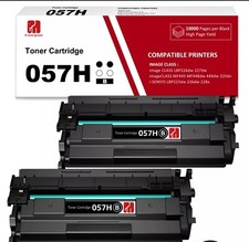 2 Pack High Yield 057 057H Toner See Pics For Comparable Printers (A2) picture