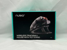 Nulea M511 Wireless Trackball Mouse, Rechargeable Ergonomic Thumb-Control.. RED picture