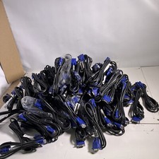 LOT OF 80x HOTRON AWM 6FT/ 15-PIN MALE TO MALE CONNECTORS VIDEO CABLE picture