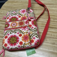 Vera Bradley Folkloric Floral Print Quilted Zip Mini Laptop Case Sleeve NWT picture