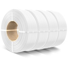 TECBEARS PLA Refill Filament 1.75mm, 4KG Bundle, White | Neat Wound 3D Printe... picture