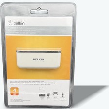 Belkin USB 2.0 Travel Hub - 4 Port Compact Hub with Hideaway Cord - Travel Ready picture