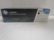 HP 125A Black CB540AD LaserJet Printer Toner Cartridges LOT OF 2 NEW SEALED picture