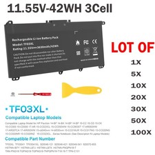 🧡LOT OF TF03XL Battery For HP Pavilion 14-BF 14-BK 15-CD 15-CK Serie 920046-121 picture