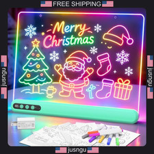 Kids LED Drawing Board 16 Inch Rechargeable Light Up Art Tablet with 7 Colors picture