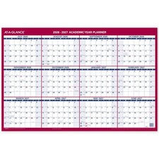Dry Erase Wall Calendar 36 x 24 Double Sided 12 Month AT-A GLANCE PM200P28 Year picture