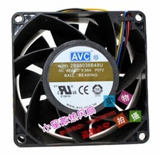 AVC 8038 2B08038B48U 48V 0.58A 8CM chassis control cabinet DC cooling fan picture