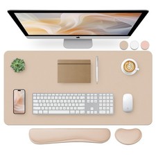 Bloss Leather Desk Pad and Keyboard Wrist 31.5