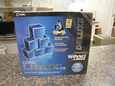 COREL LINUX OS DELUXE PC FILE MANAGER BIG BOX 1999 NEW SEALED -MQ36 picture