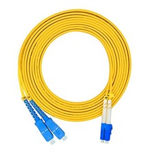 1 PCS LC To SC Duplex 9/125 Single Mode Fiber Optic Jumper Cable 30M 100ft picture
