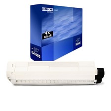 4x Europcart Toner Black for Oki ES-8430-DN picture