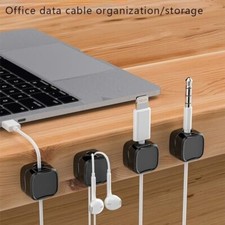 Cable Management for Desk,6-24PCS Magnetic Cord Clips & Organizers to Hide Wires picture