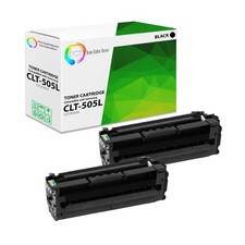 TCT 2PK CLT-K505L Black Toner Cartridge Set For Samsung ProXpress C2620DW C2670 picture