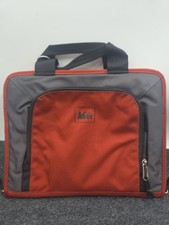 Rei Brand Nylon Tablet iPad Reader Bag 12x9 Travel rugged orange/gray picture