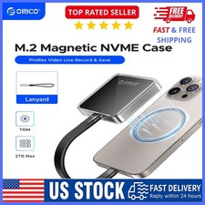 ORICO Magnetic M.2 NVMe SSD Enclosure iPhone 15 Pro Max ProRes10Gbps Case 2TB picture