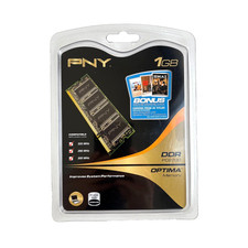 PNY Optima 1GB DDR PC2700 333MHz Desktop RAM Memory DIMM MD1024SD1-333 Sealed picture
